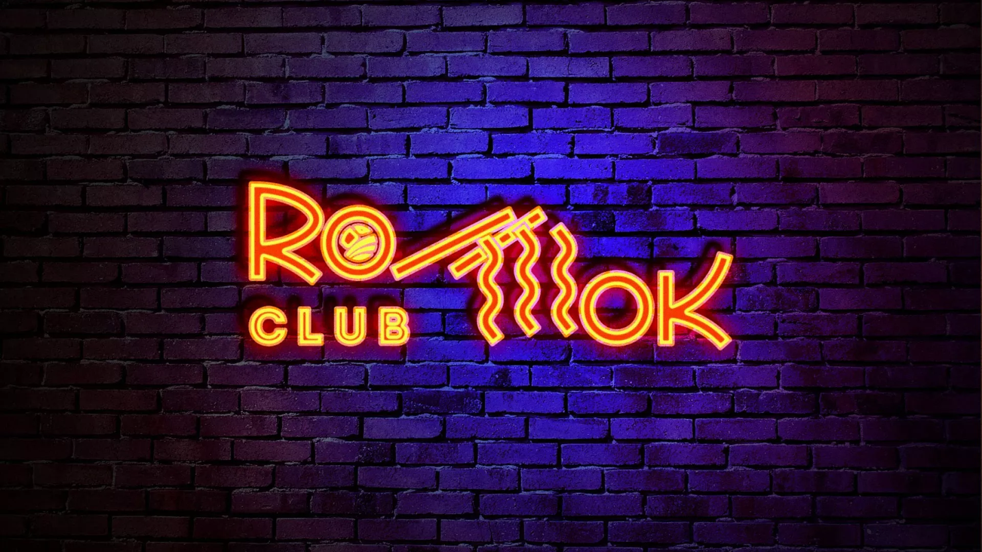 Разработка интерьерной вывески суши-бара «Roll Wok Club» в Искитиме